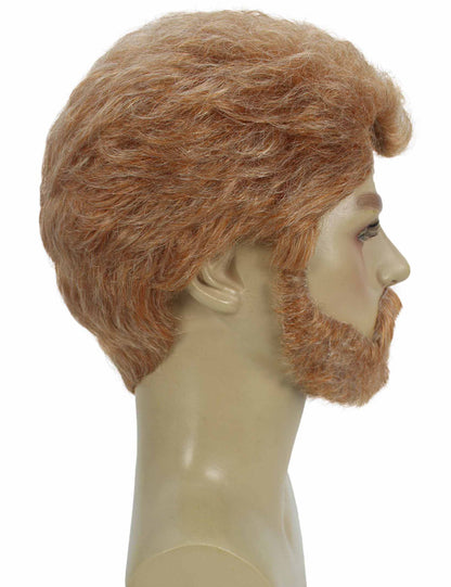 ハロウィンパーティープレミアム大人用メンズ「シンデレラ」のレディ・トレメイン茶色のウィッグ H-5688
