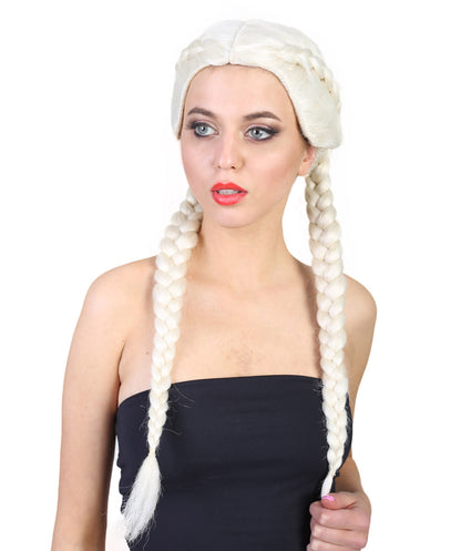 Wigs2you ハロウィンパーティープレミアムレディース H-1822 華やかに見える独占コスプレウィッグ キム・カーダシアン ブロンド三つ編みスタイル