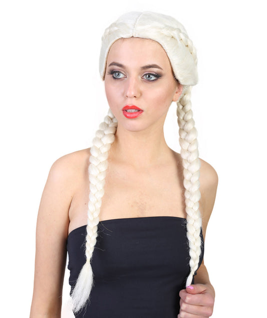 Wigs2you ハロウィンパーティープレミアムレディース H-1822 華やかに見える独占コスプレウィッグ キム・カーダシアン ブロンド三つ編みスタイル