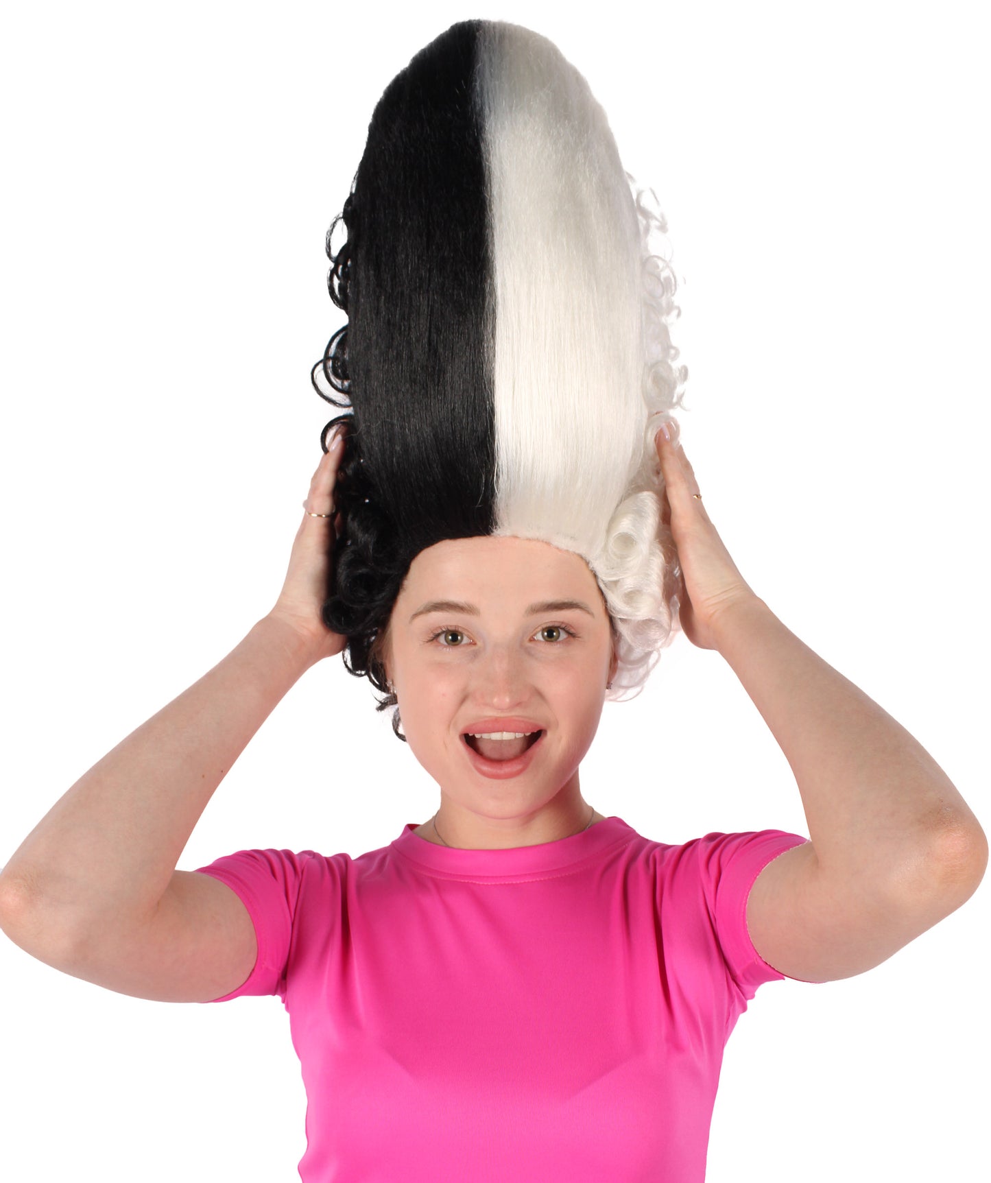 大人用ロココ王族の歴史的時代 17 世紀 18 世紀 アップヘアウィッグ H-6323 複数色 難燃性合成繊維