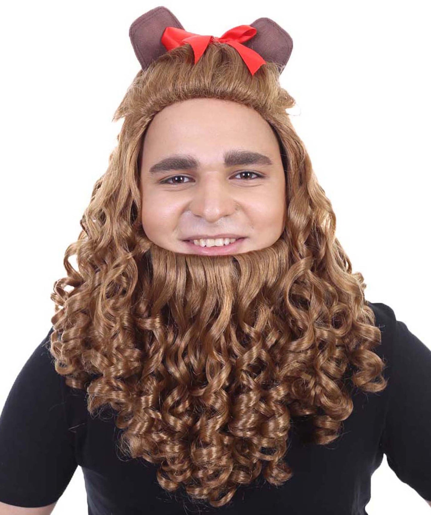 Wigs2you ハロウィンパーティープレミアム H-2140 臆病なライオンコスプレウィッグ あなたのためにカスタマイズ 男性の髪の部分の調整プロセス