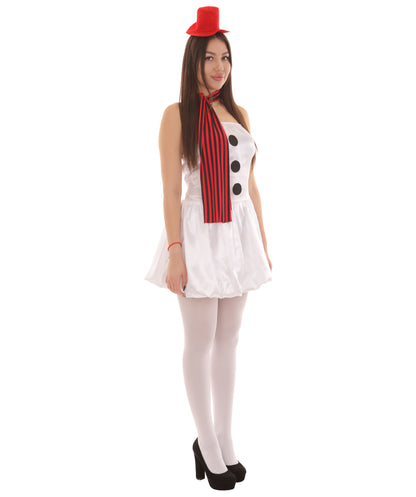Wigs2you.com JCX-005女性のクリスマス雪だるまコスチューム,コスプレ衣装