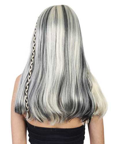 Wigs2you ハロウィンパーティープレミアムレディース H-1855 着け心地が良い とても快適 独占 カイリー・ジェンナ ブロンド&ブラック三つ編み ヘア コスプレウィッグ