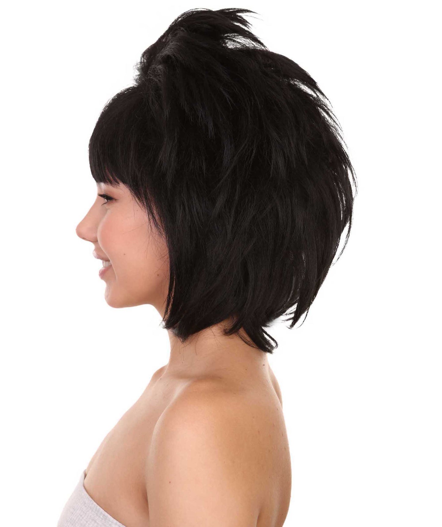 プレミアムハロウィンパーティー H-5372 女性用 ウルトラミニバンカレンマムウィッグ ブラック