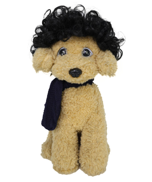 Wigs2you P-052 犬用ショートアフロペットウィッグ - ブラック合成繊維キャップ付き | コスプレや写真撮影に最適