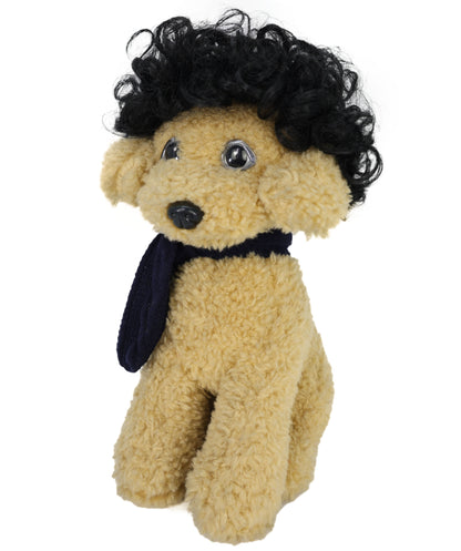 Wigs2you P-052 犬用ショートアフロペットウィッグ - ブラック合成繊維キャップ付き | コスプレや写真撮影に最適