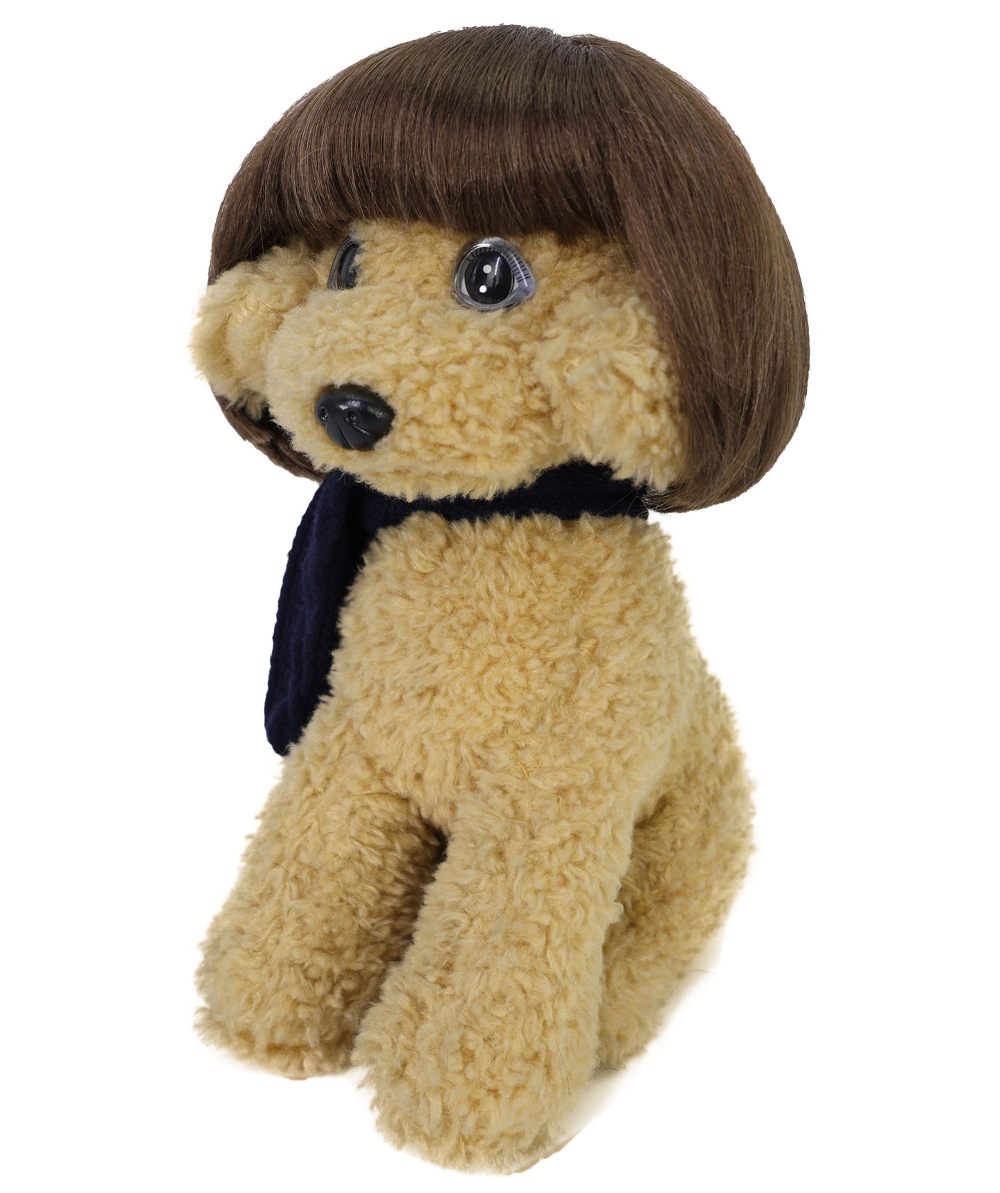 Wigs2you P-053 犬と猫用の6インチの面白い茶色のペットウィッグ - コスチューム用の調整可能な人工毛