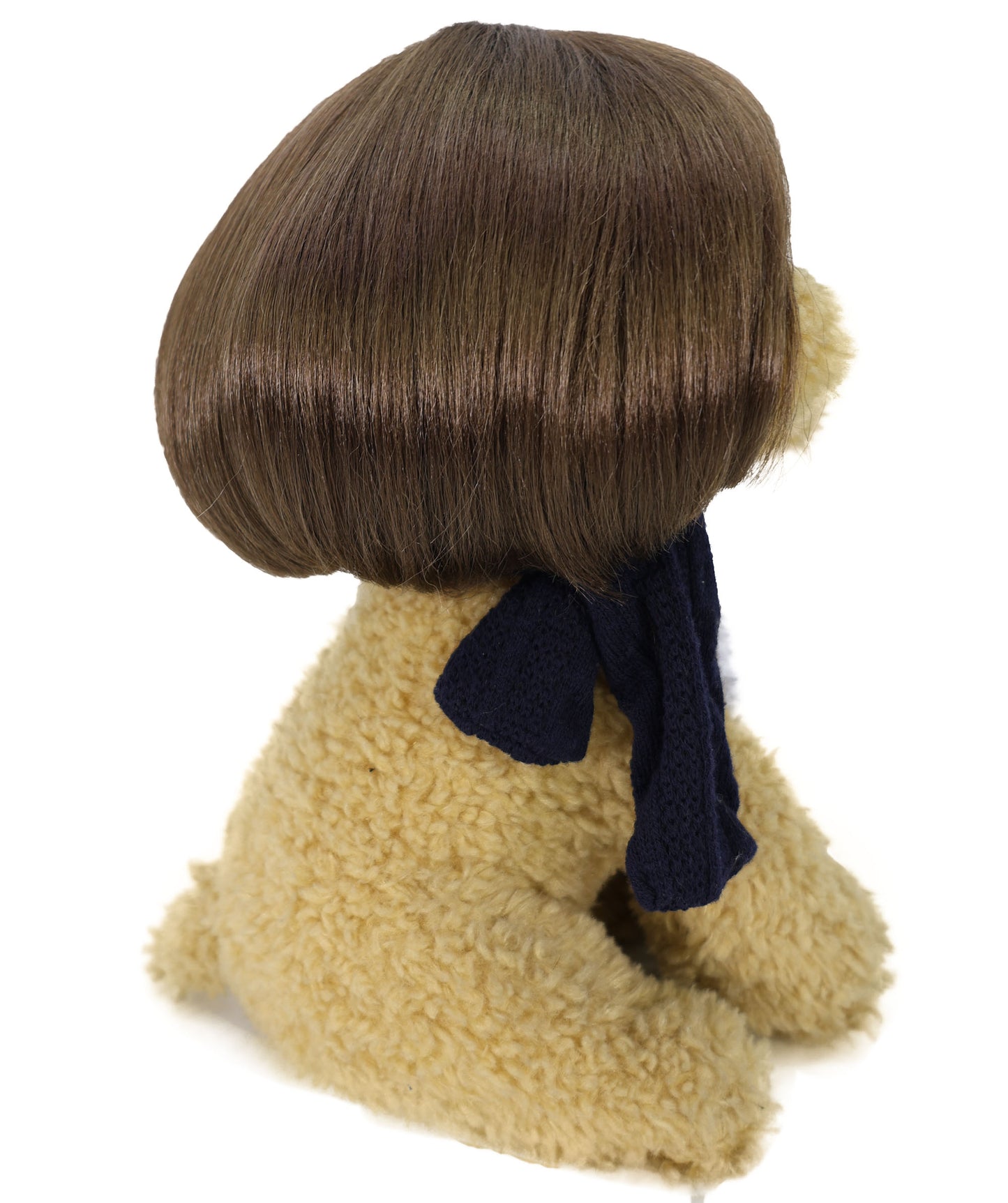 Wigs2you P-053 犬と猫用の6インチの面白い茶色のペットウィッグ - コスチューム用の調整可能な人工毛