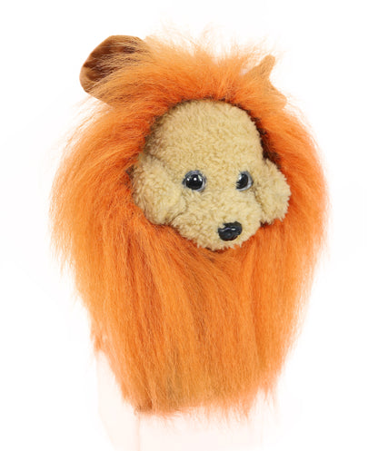 Wigs2you P-054 犬用ライオンたてがみペットウィッグ – 13インチ オーバーン ペットコスチューム ぬいぐるみ耳付き | ミディアムサイズ ハロウィン ペットウィッグ