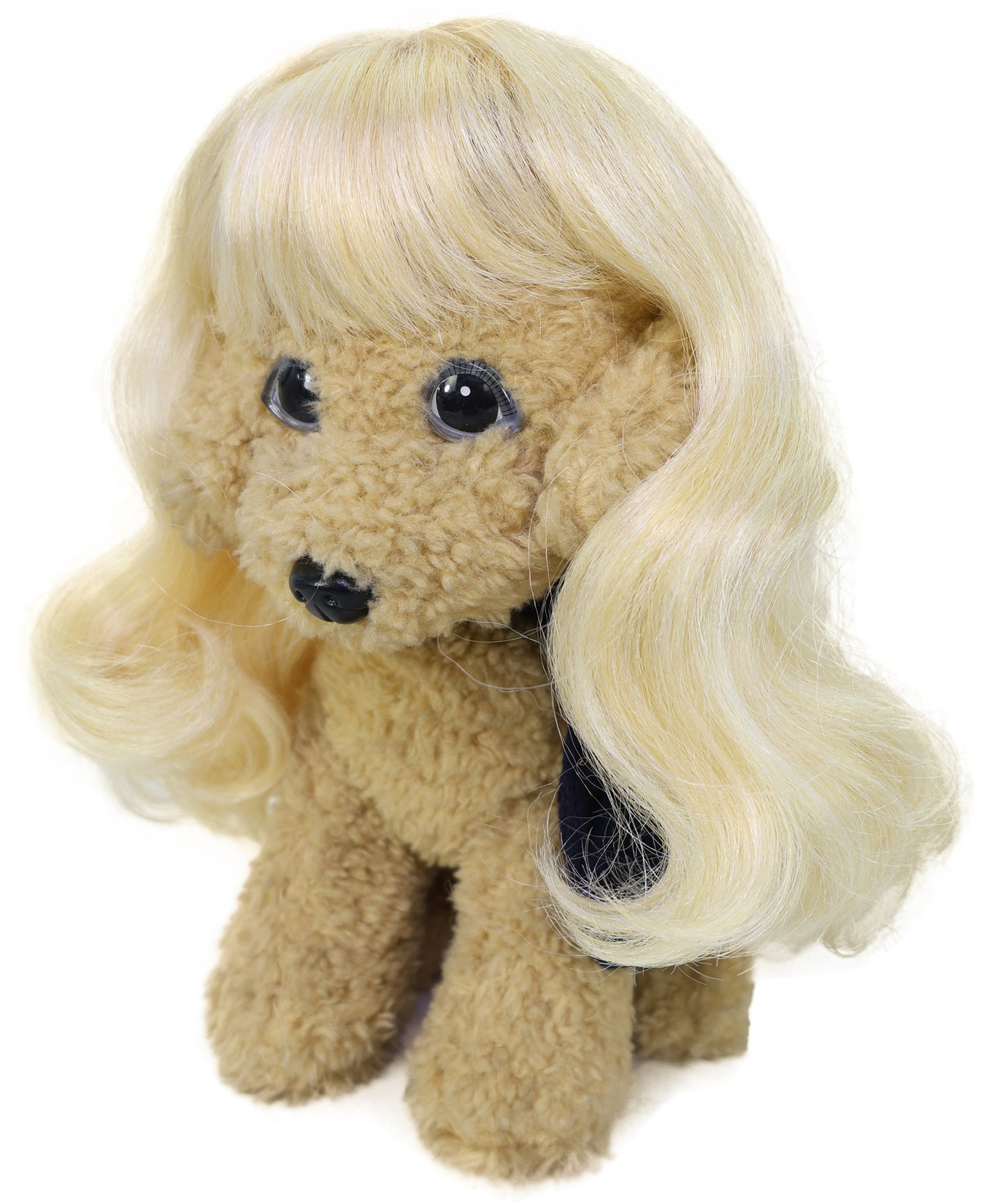 Wigs2you P-055 ブロンド 10インチ カーリー ペットウィッグ 犬猫用 - ストラップ付きペットコスチュームコスプレウィッグ