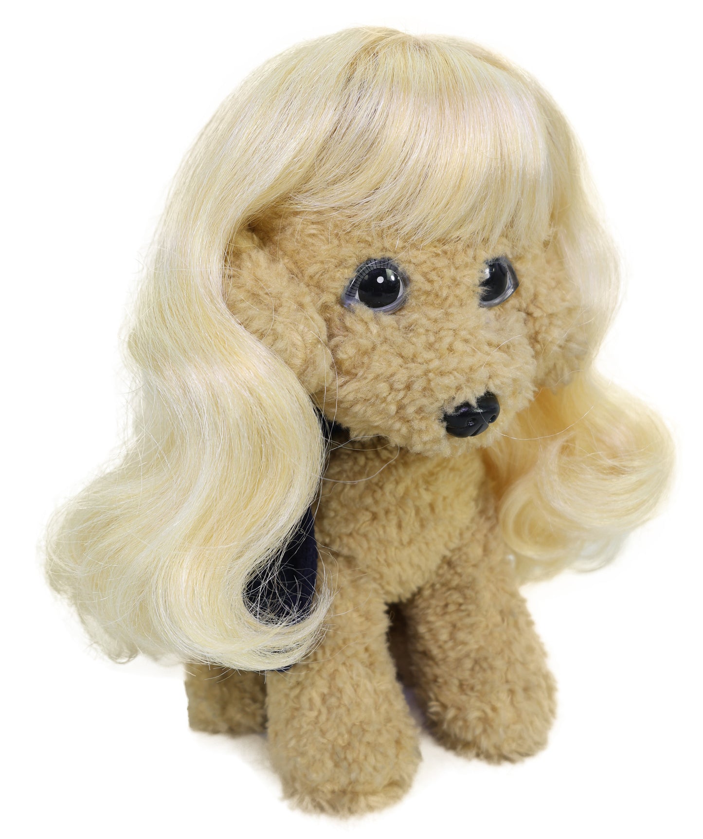Wigs2you P-055 ブロンド 10インチ カーリー ペットウィッグ 犬猫用 - ストラップ付きペットコスチュームコスプレウィッグ
