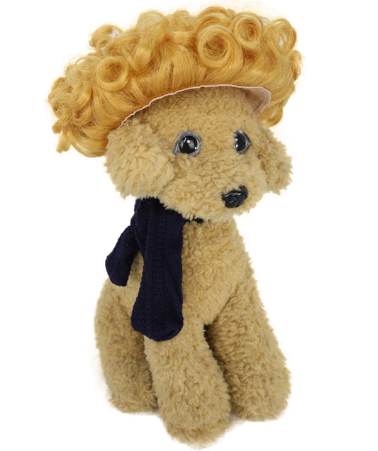 Wigs2you P-057 おもしろ猫用アフロウィッグ、ゴールデンカーリーペットコスチュームウィッグ（コスプレ＆パーティー用）｜4.5インチ