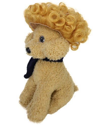 Wigs2you P-057 おもしろ猫用アフロウィッグ、ゴールデンカーリーペットコスチュームウィッグ（コスプレ＆パーティー用）｜4.5インチ