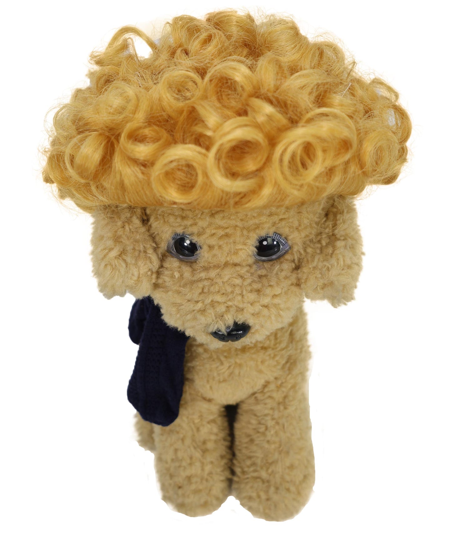 Wigs2you P-057 おもしろ猫用アフロウィッグ、ゴールデンカーリーペットコスチュームウィッグ（コスプレ＆パーティー用）｜4.5インチ