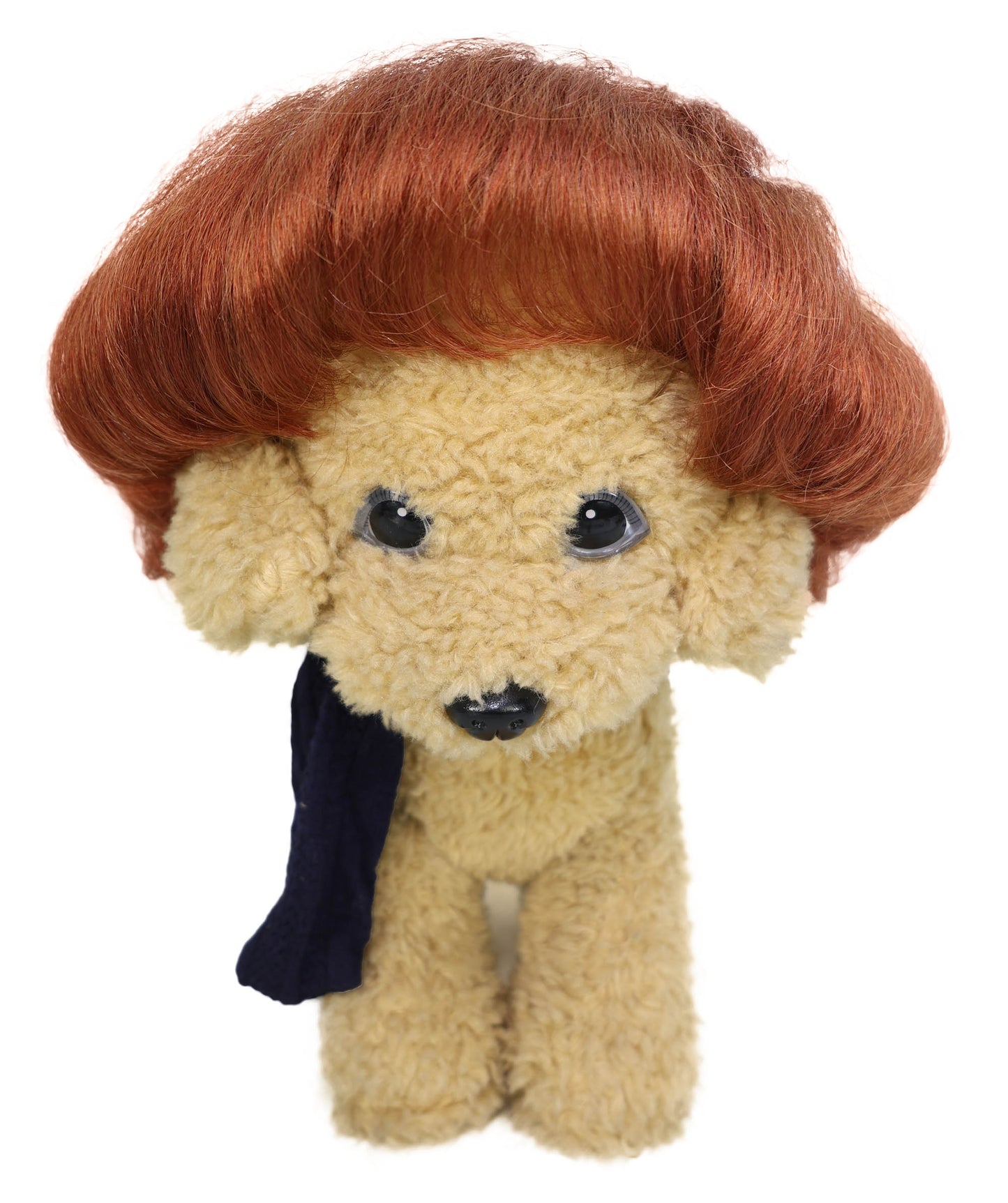 Wigs2you P-061 ペットコスチュームウィッグ ライトオーバーン | クラシックボブスタイル 犬猫用合成ペットウィッグ | 軽量で難燃性 ハロウィン、写真撮影、パーティーに最適