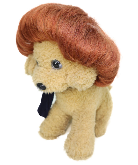 Wigs2you P-061 ペットコスチュームウィッグ ライトオーバーン | クラシックボブスタイル 犬猫用合成ペットウィッグ | 軽量で難燃性 ハロウィン、写真撮影、パーティーに最適