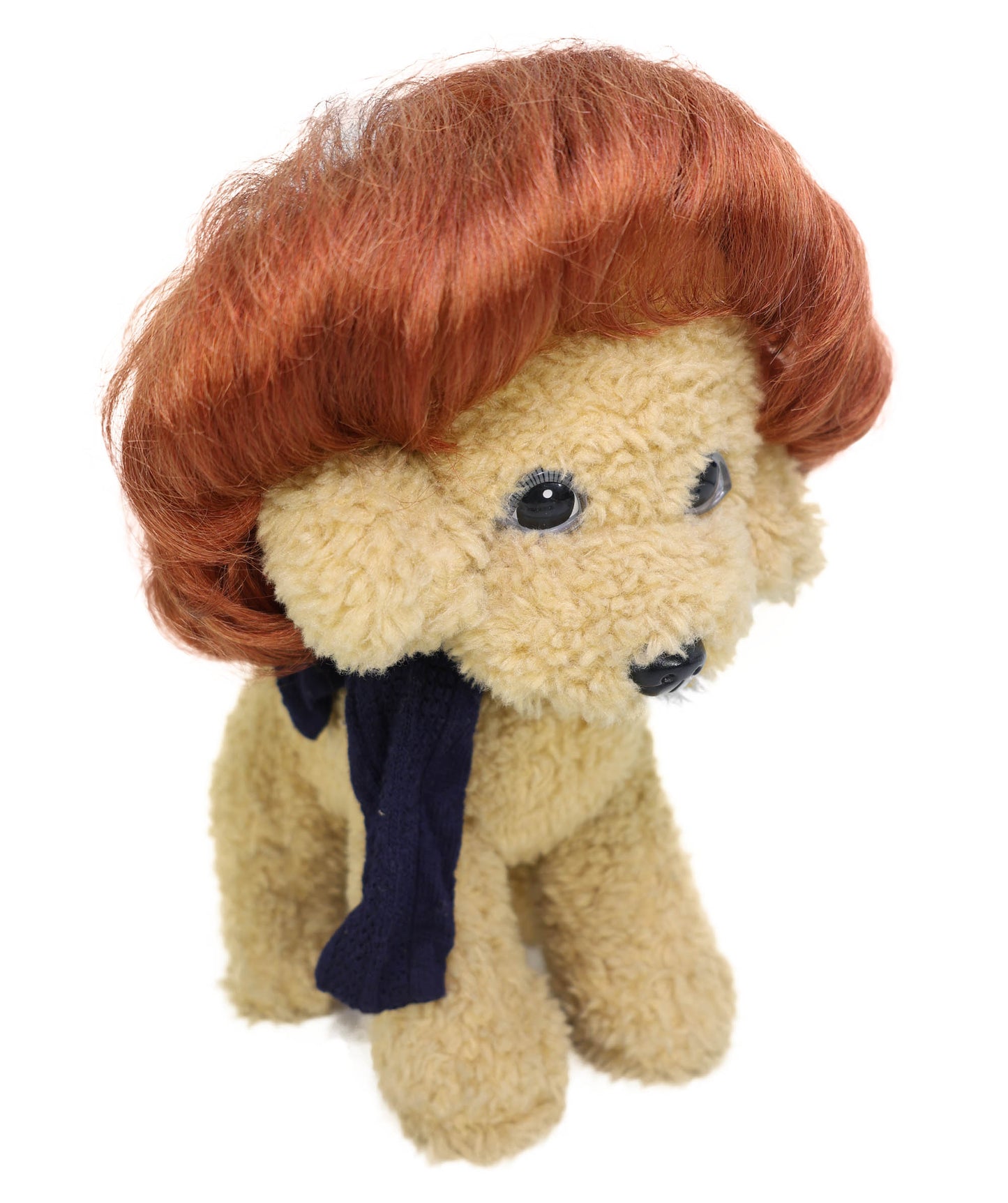 Wigs2you P-061 ペットコスチュームウィッグ ライトオーバーン | クラシックボブスタイル 犬猫用合成ペットウィッグ | 軽量で難燃性 ハロウィン、写真撮影、パーティーに最適