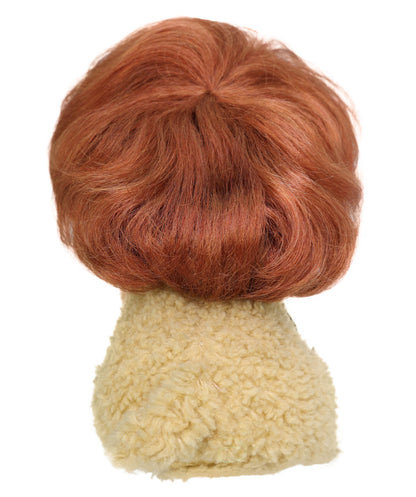 Wigs2you P-061 ペットコスチュームウィッグ ライトオーバーン | クラシックボブスタイル 犬猫用合成ペットウィッグ | 軽量で難燃性 ハロウィン、写真撮影、パーティーに最適