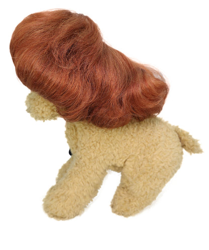 Wigs2you P-061 ペットコスチュームウィッグ ライトオーバーン | クラシックボブスタイル 犬猫用合成ペットウィッグ | 軽量で難燃性 ハロウィン、写真撮影、パーティーに最適