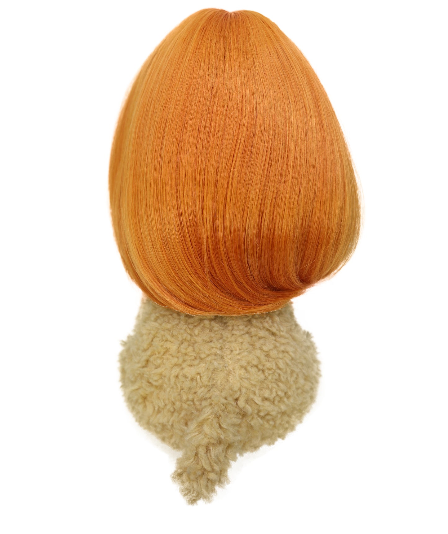 Wigs2you P-064 かぼちゃ色の8インチペット用ウィッグ、耐熱性合成毛、標準キャップ付き、コスチューム遊びに最適