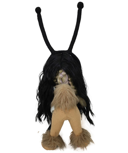 Wigs2you P-066 10インチ ブラック ペット用ウィッグ – 耐熱性合成毛、ヘッドピース付き（犬用）｜標準キャップ