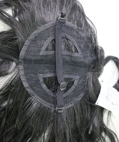 Wigs2you P-066 10インチ ブラック ペット用ウィッグ – 耐熱性合成毛、ヘッドピース付き（犬用）｜標準キャップ
