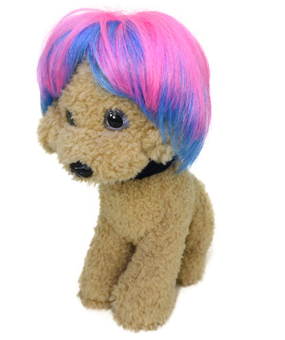 Wigs2you P-068 7インチ マルチカラー ペット用ウィッグ（犬用） – 合成繊維、耐熱性、標準キャップ付き、コスプレ＆コスチューム用