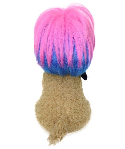 Wigs2you P-068 7インチ マルチカラー ペット用ウィッグ（犬用） – 合成繊維、耐熱性、標準キャップ付き、コスプレ＆コスチューム用