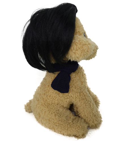 Wigs2you P-069 犬用白黒ペットウィッグ – 7インチ耐熱合成繊維、標準キャップ付き