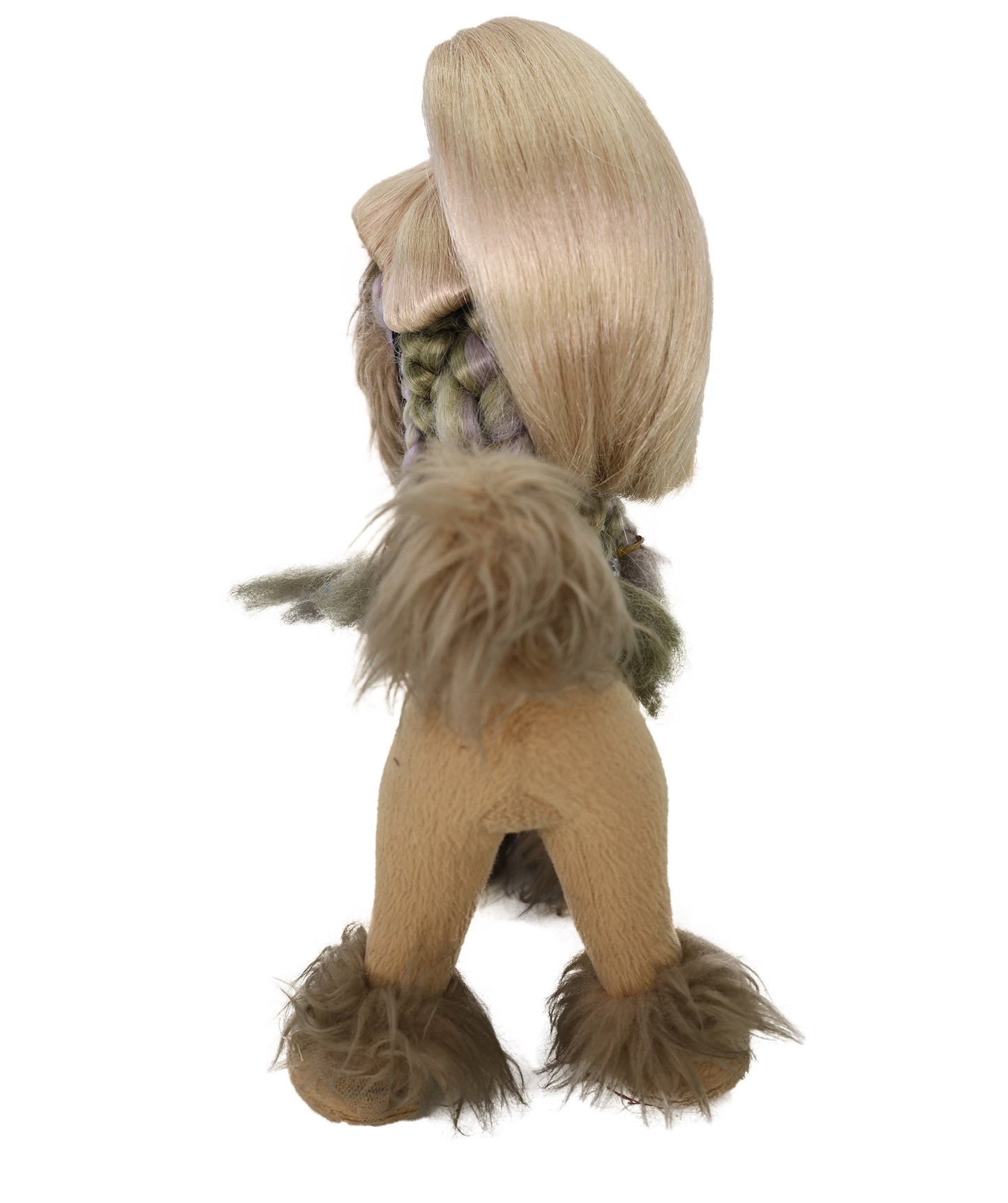 Wigs2you P-070 ブロンドの7インチ犬用ウィッグ – ポニーテール合成毛、標準キャップ付き、楽しいコスチュームや写真撮影に最適