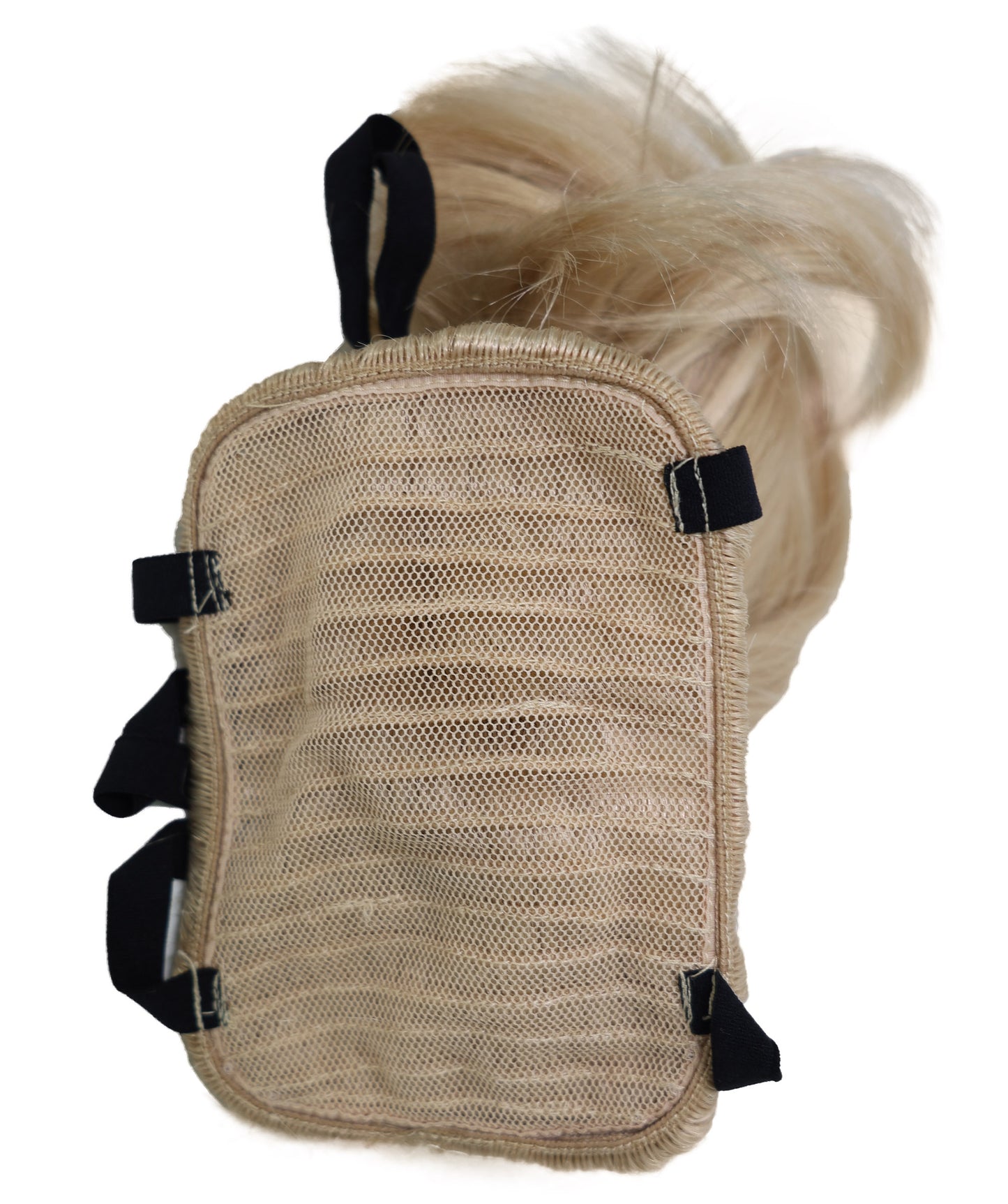 Wigs2you P-070 ブロンドの7インチ犬用ウィッグ – ポニーテール合成毛、標準キャップ付き、楽しいコスチュームや写真撮影に最適
