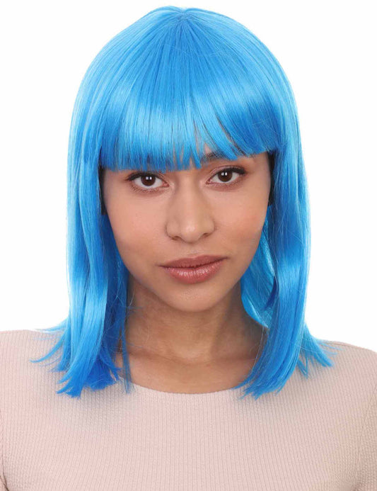 Wigs2you ハロウィンパーティープレミアム レディース H-658 ブライトブルーボブウィッグ