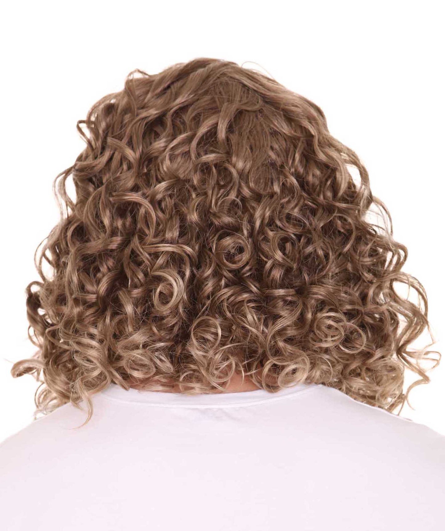 Wigs2you ハロウィン パーティー プレミアム メンズ H-638 ロング カーリー ブラウン カラー スラッカー ウィッグ