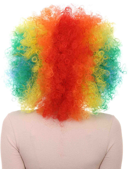 Wigs2you ハロウィンパーティープレミアムレディース H-549 レインボー "Afro Clown" ウィッグ