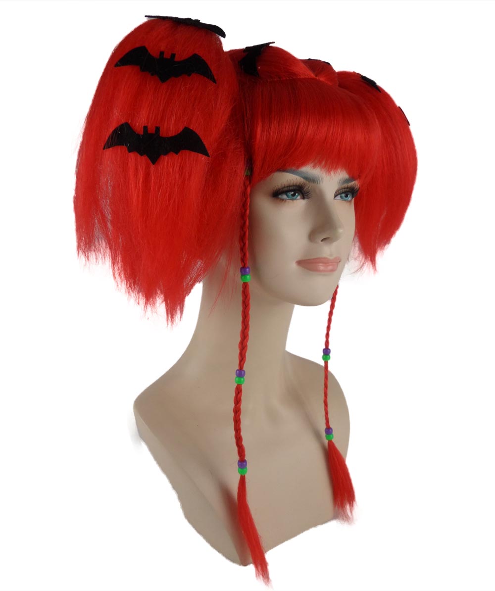 Wigs2you ハロウィンパーティープレミアム レディース H-691 バットエンジェルウィッグ レッドカラー