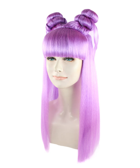 Wigs2you ハロウィン パーティー プレミアム レディース H-1207 快適なフィット感のパープル アジアン プリンセス ウィッグ