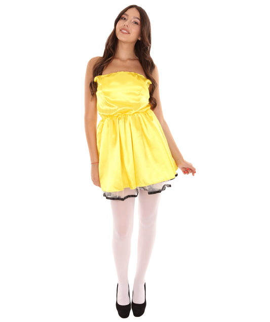 女性用 JCO-342_20 プロムドレス コスプレ イエロー コスチューム