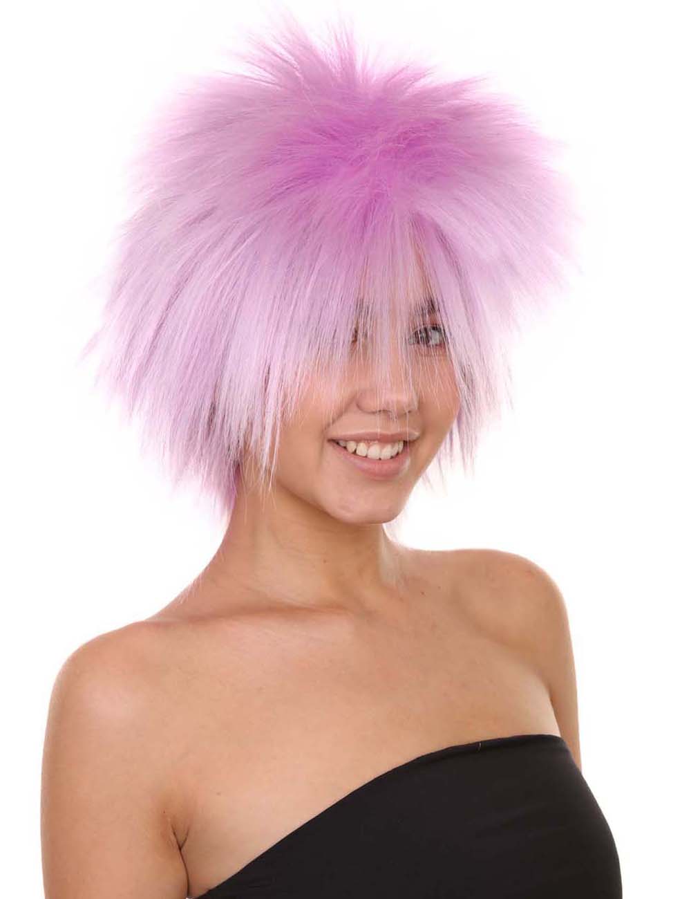 Wigs2you ハロウィンパーティープレミアムレディース H-1692 着け心地が良い とても快適 ファンキーパンク ライトパープルウィッグ