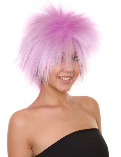 Wigs2you ハロウィンパーティープレミアムレディース H-1692 着け心地が良い とても快適 ファンキーパンク ライトパープルウィッグ