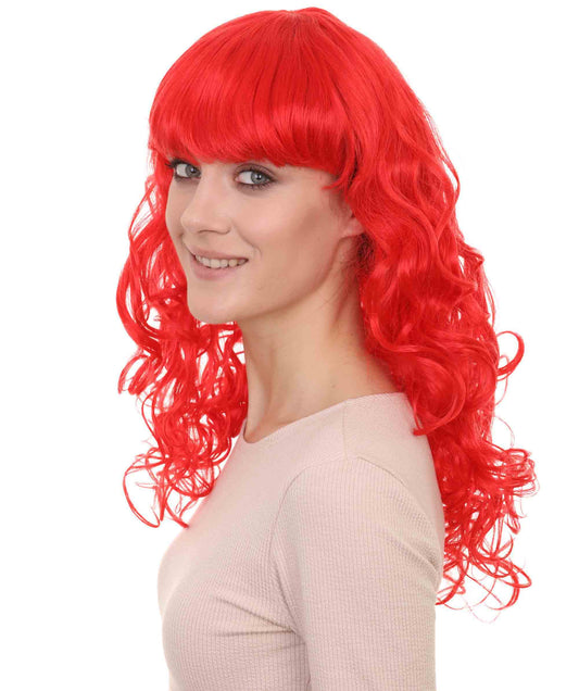 Wigs2you ハロウィンパーティー プレミアム レディース H-994 着用しやすい ベラウィッグ レッドカラー
