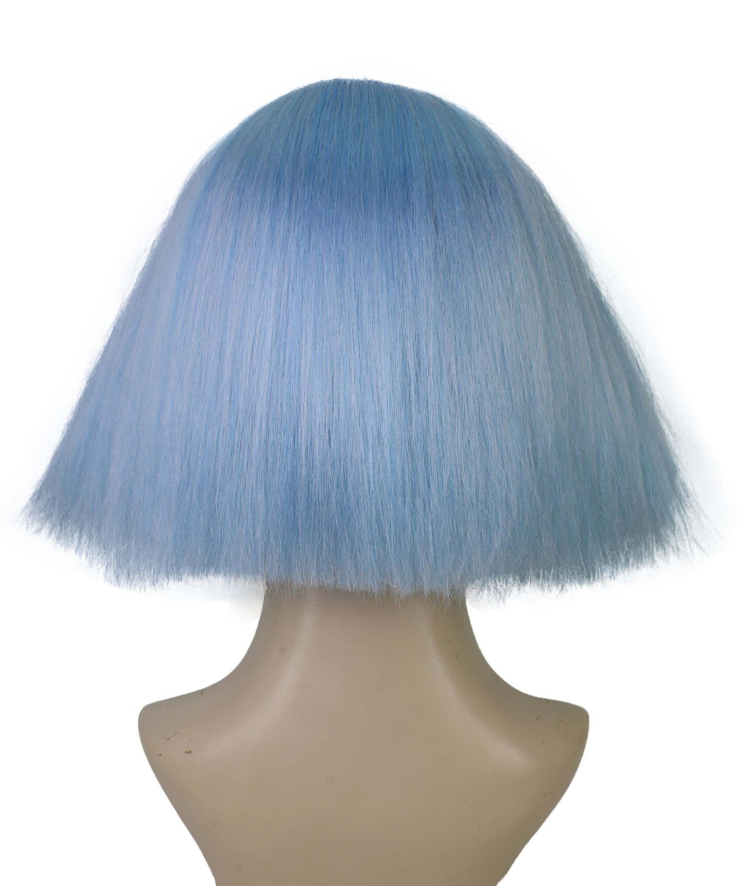 ハロウィンパーティープレミアムレディース H-5776 ライトブルーボブスタイルのハイライトヘアーポートレートウィッグ