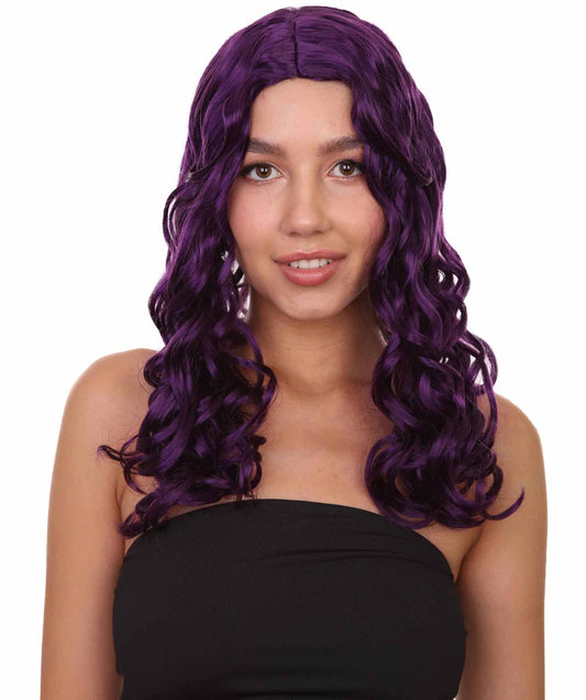 Wigs2you ハロウィンパーティー プレミアム レディース H-1093 アリスウィッグ 鏡の国のアリス バイオレット色