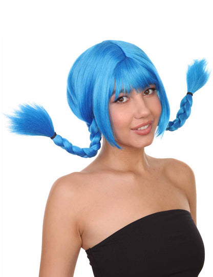 Wigs2you ハロウィンパーティープレミアムレディース H-1639 着用が簡単 とても快適 ピッピ ダークブルー