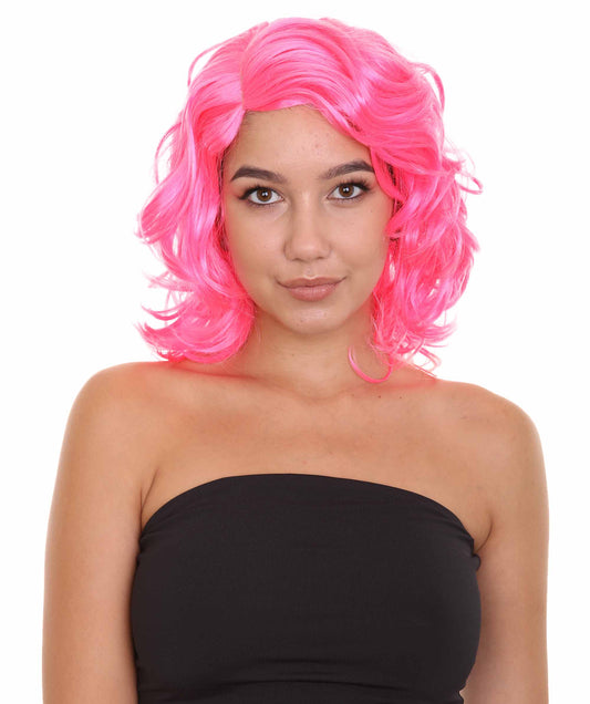 ハロウィンパーティープレミアムレディース H-2576 ピンクポップスターウィッグ 女性の美しさを受け入れる