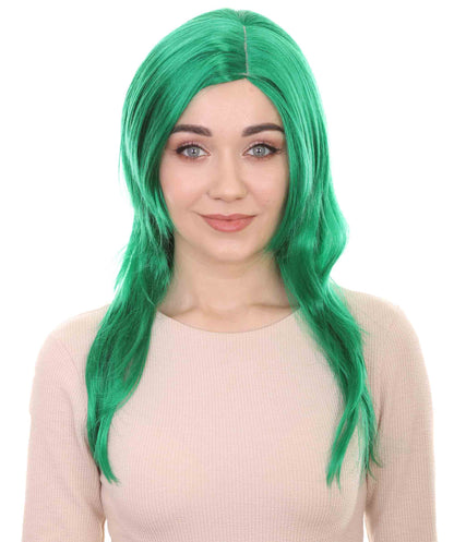 Wigs2you ハロウィンパーティー プレミアム レディース H-936 3レイヤーのパーティーガールウィッグ ダークグリーン色