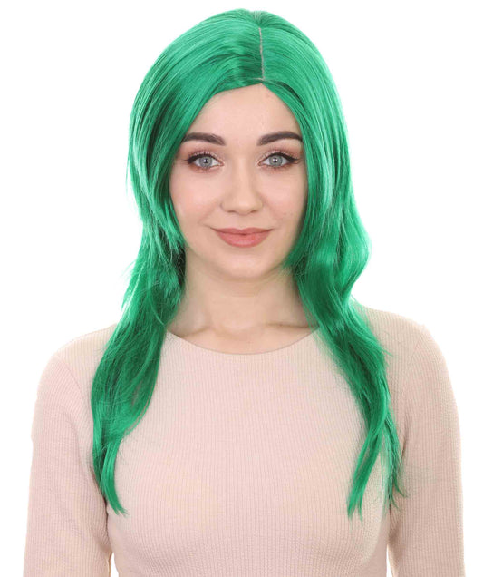 Wigs2you ハロウィンパーティー プレミアム レディース H-936 3レイヤーのパーティーガールウィッグ ダークグリーン色