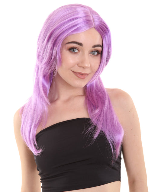 Wigs2you ハロウィン パーティー プレミアム H-941 3レイヤーのパーティー ガール ウィッグ Lt パープル カラー