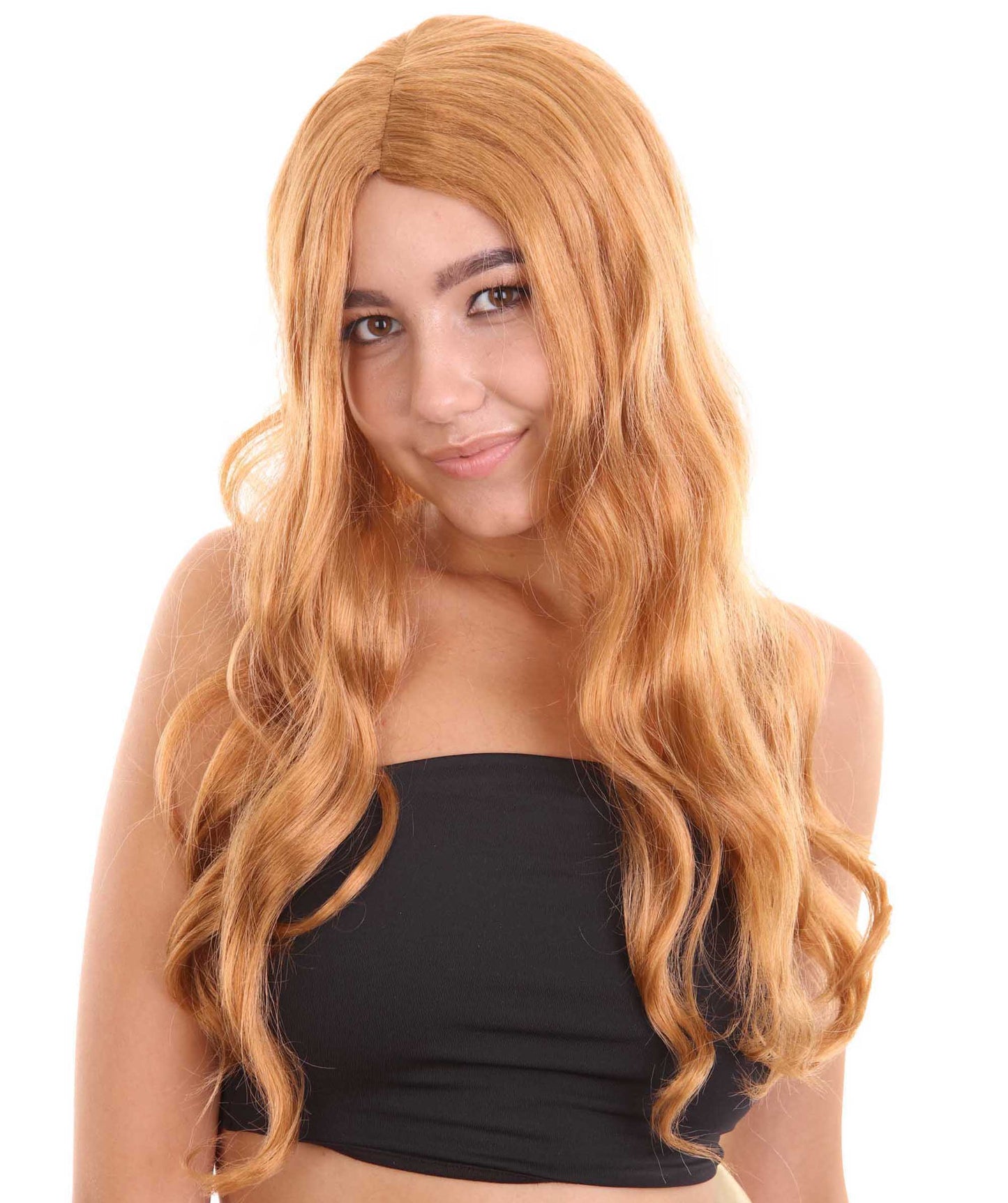 ハロウィンパーティープレミアム レディース H-5358 アースプリンセスウィッグ ブラウン