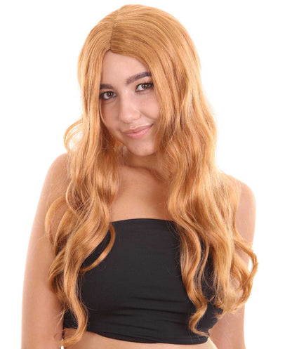 ハロウィンパーティープレミアム レディース H-5358 アースプリンセスウィッグ ブラウン