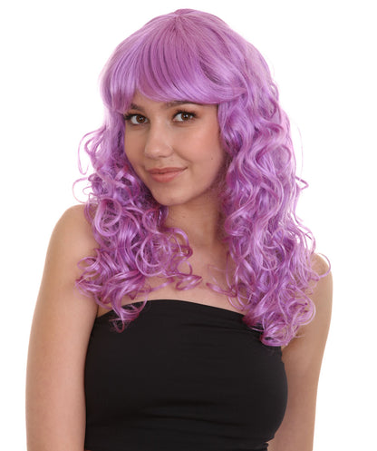 Wigs2you ハロウィンパーティー プレミアム レディース H-1007 着用しやすい ベラウィッグ Lt パープルカラー